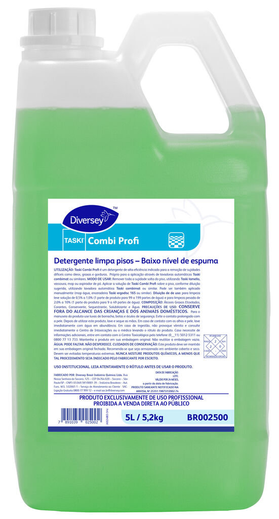 TASKI COMBI PROFI 4x5L - DETERGENTE LIMPA PISOS – BAIXO NÍVEL DE ESPUMA